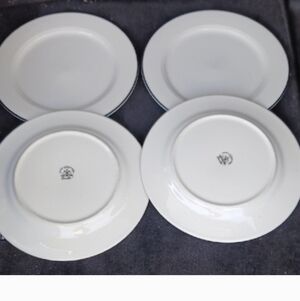 Homer Laughlin White Glazed Dinner Plates - Simple White Set